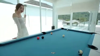 Redhead Teen's Pool Table Affair Unfolds