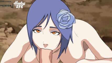 Naruto Konan Hentai Blowjob in POV Action