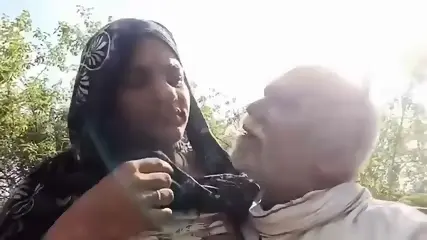 Indian Elder Enjoying Outdoor Fun with Two Aunty Friends