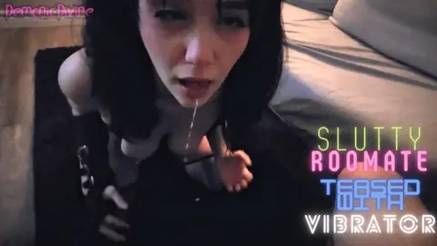 Ahegao Girl Teased to Ecstasy with Vibrator Play