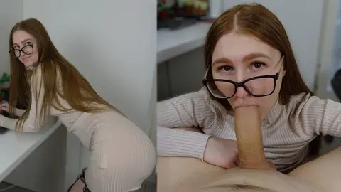 Sensual Office Encounter: Secretary and Boss