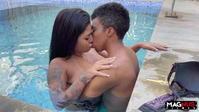 Big Cock Pool Sex: Intense Oral Action Unfolds