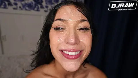 Alexa Chains Gets Covered in Huge Facial Cumshot