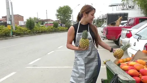 Latina Fruit Vendor's Wild Outdoor Encounter