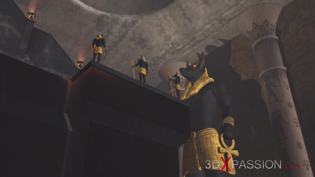 Egyptian Fantasy: Anubis Unleashes Passion