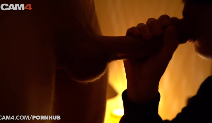 Blindfolded Blowjob & Handjob Close-Up Action