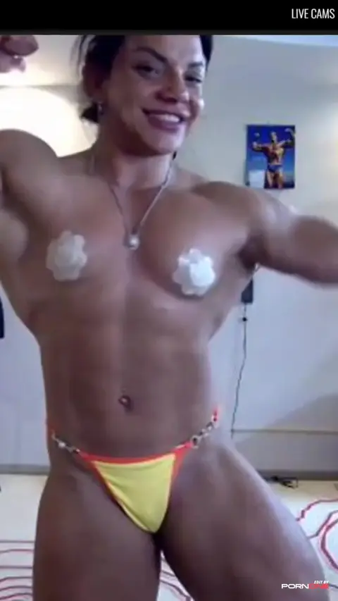 Mrs Leonova's Naked Bodybuilding Show: Spermatic Tease