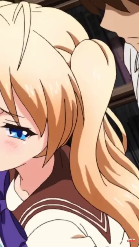 Striped Panties Anime Girls in Passionate Encounter