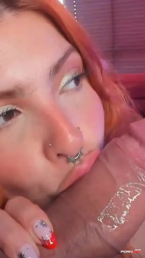 Redhead Cam Slut Deepthroats Big Cock in Intense POV Scene