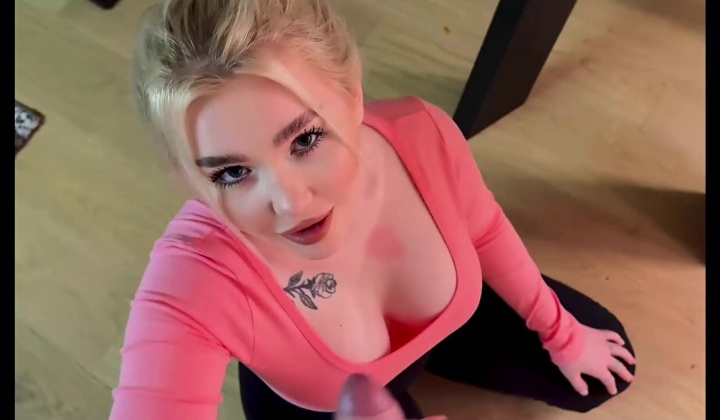 Big Tits Blonde Seduction: Naughty Cleaning Lady