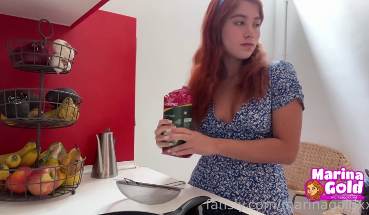 Blue Dress Babe's Cumwalk Tease