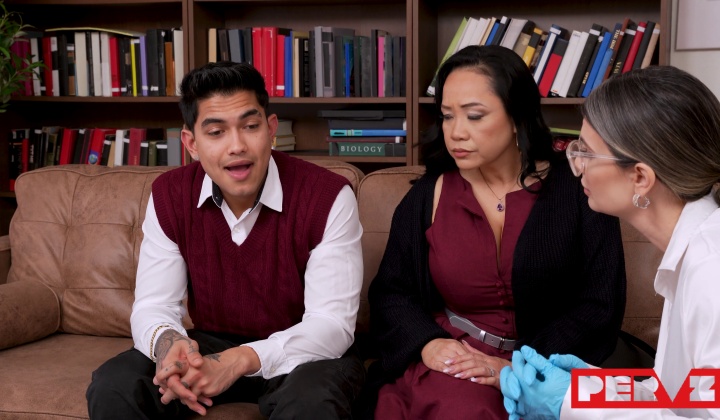 Asian Milf Engages in Sensual Trio Action
