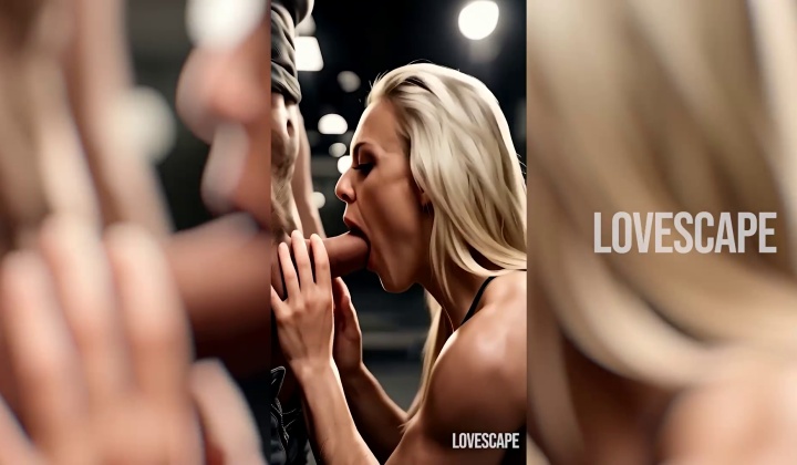 Blonde Milf Gym Fantasy