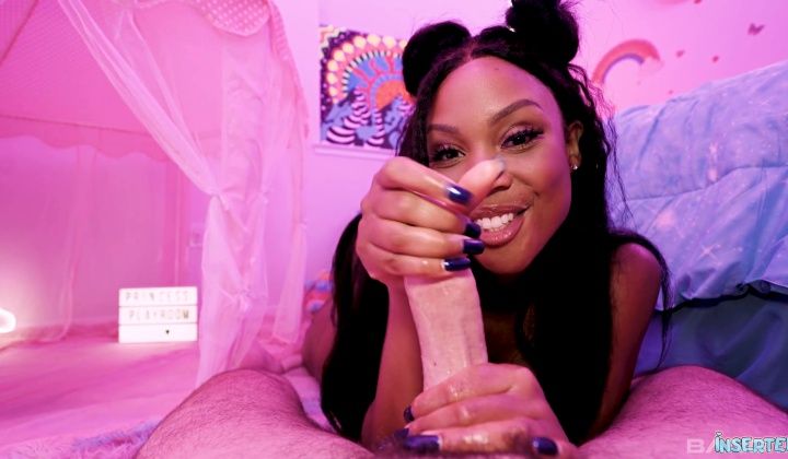 August Skye's Seductive Black Pussy Tease
