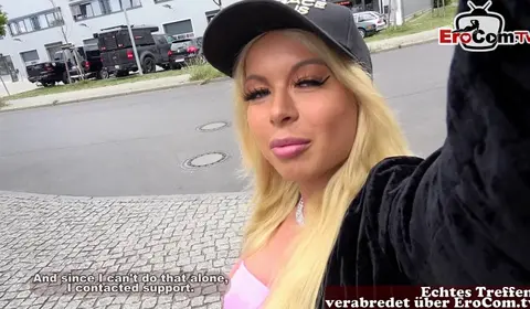 German Slut Meets Guy for Real Sex Date