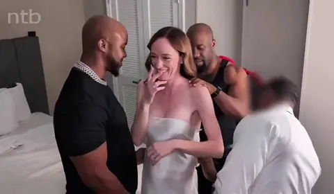 Hotwife BBC Gangbang Wedding Day Surprise