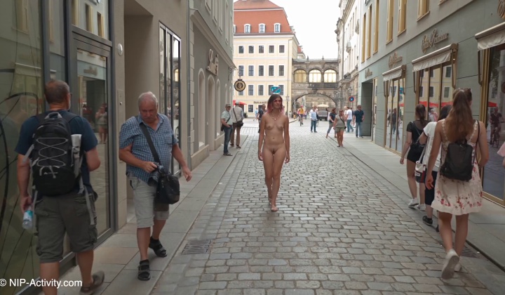 Christina Exposes Herself in Dresden