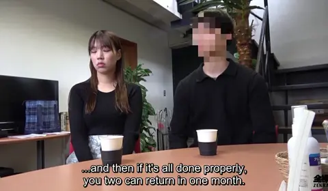 Japanese Girlfriend's JAV Audition in Front of Boyfriend