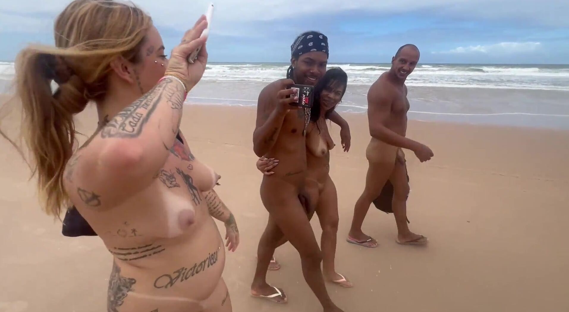 Friends Nude Beach Encounter with Hot Guys - HD 4K