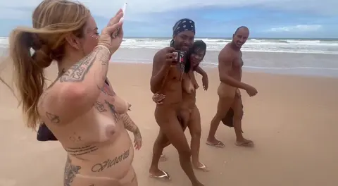 Friends Nude Beach Encounter with Hot Guys - HD 4K