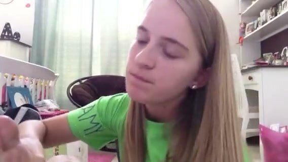 Teen Girl Sucking Her Toes in Private Moment
