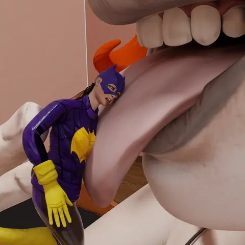 Shrunken Batgirl: Giantess Domination & Vore Fantasy