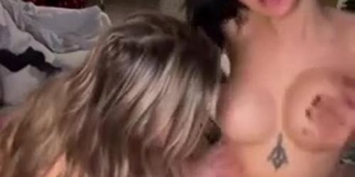Threesome Action with Students Gets Wild