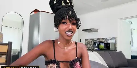 Ebony Teen Dreams of America in Intimate Video