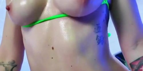 PeachJars Oiled And Strip Riding POV Video Leaked
