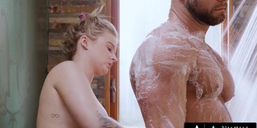 NURU MASSAGE - Sky Wonderland Teaches Rude Customer Lesson With Slippery Nuru Hardcore Ride (Seth Gamble)