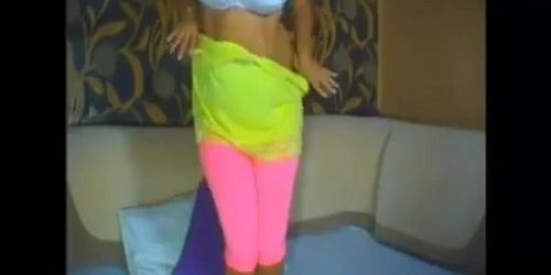 Glasses MILF with huge natural boobs plays on webcam