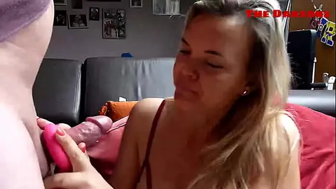 Mature Milf Satisfies Herself and Partner with Dildo Play