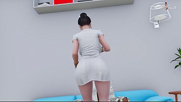 Indian Nurse Gives Intense Blowjob and Cunnilingus