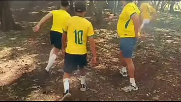Brazilian Players' Wild Bareback Encounter