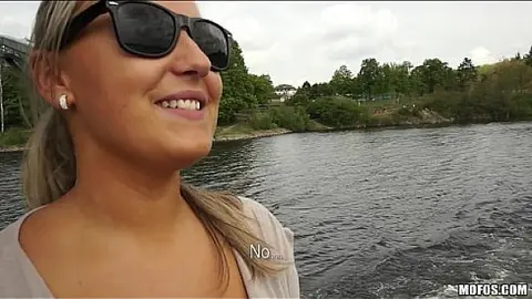 Public Sex Encounter: Blonde Czech Babe Gets Paid