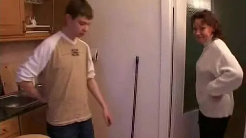 Stepson Caught by Mommy in Kitchen Romance