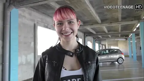 18-Year-Old Luna's First Porn Casting Sensation