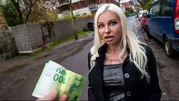 Busty Blonde MILF Spotted on Street – Paid to Wreck Her