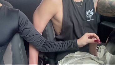 Petite Student Gives Blowjob in Car & Makes Him Cum