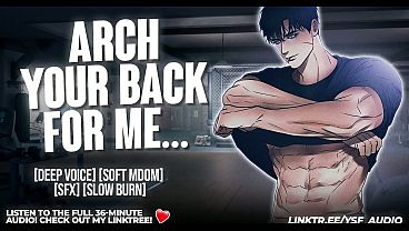 Hands-on Trainer Stretch Session with Male Moaning | Full Audio ASMR Roleplay