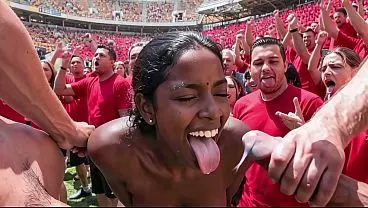 Soccer Match Sex: Indian Girl in AI Interactive Video