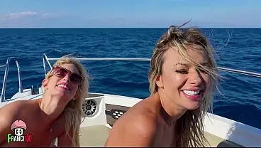 Threesome Fun on a Boat with Shalina Devine