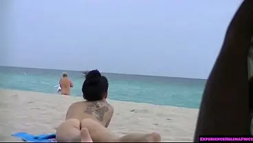 Nude Beach Tease: Exhibitionist Wife Allison Banks