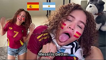 Spain World Champion&comma; Fan Fucks Argentine After FINAL - Alejaandalejo