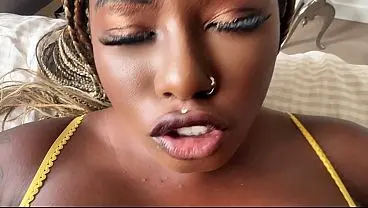 Ebony Beauty Xeinna Rose Enjoys Step Brother's Big Cock