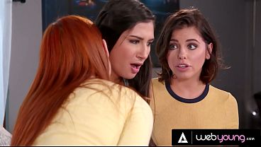 Frustrated Maya Kendrick Starts Kissing & Eating Her Besties Pussies After Aptitude Test Results