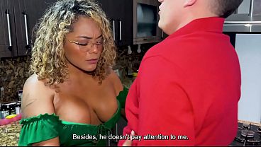 MILF Rides Stepson's Huge Cock in Taboo Lesson