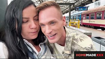 Busty Train Attendant Christina Santes in Hardcore Action