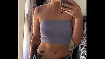 Skinny Teen Dances Naked While Playing with Her Pussy