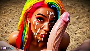 Latina AI Compilation: 4K Interracial Scenes
